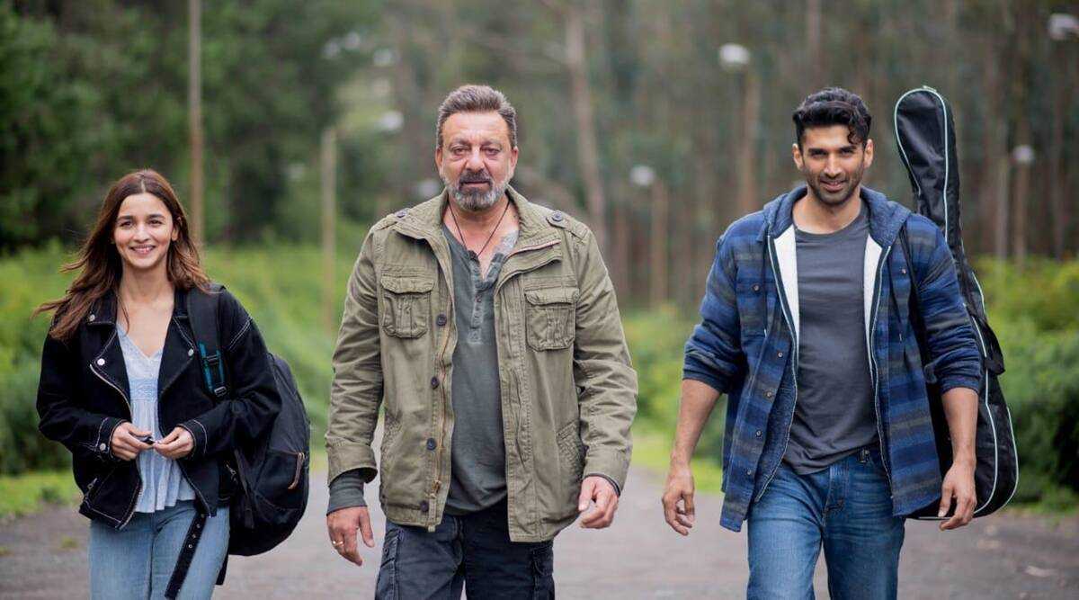 From left: Alia Bhatt, Sanjay Dutt and Aditya Roy Kapur in a still from 'Sadak 2'
